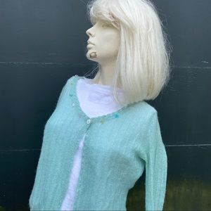 Vintage Y2K Glitter Cardigan Sweater
